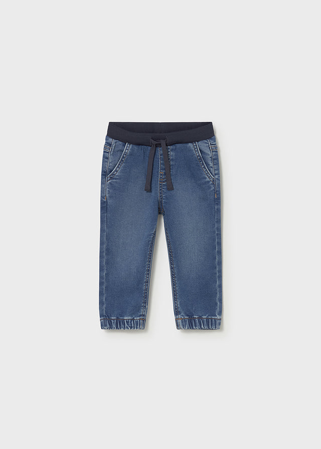 Pantalon soft denim jogger