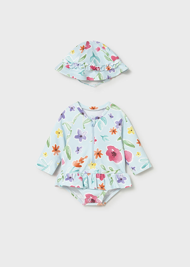 Conjunto baño manga larga bebé