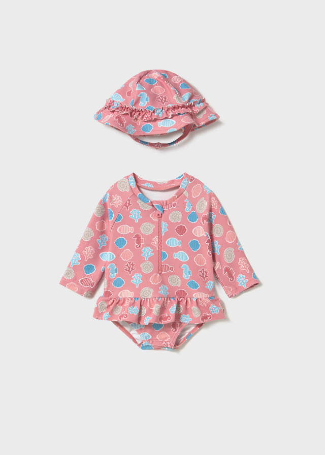 Conjunto baño manga larga bebé