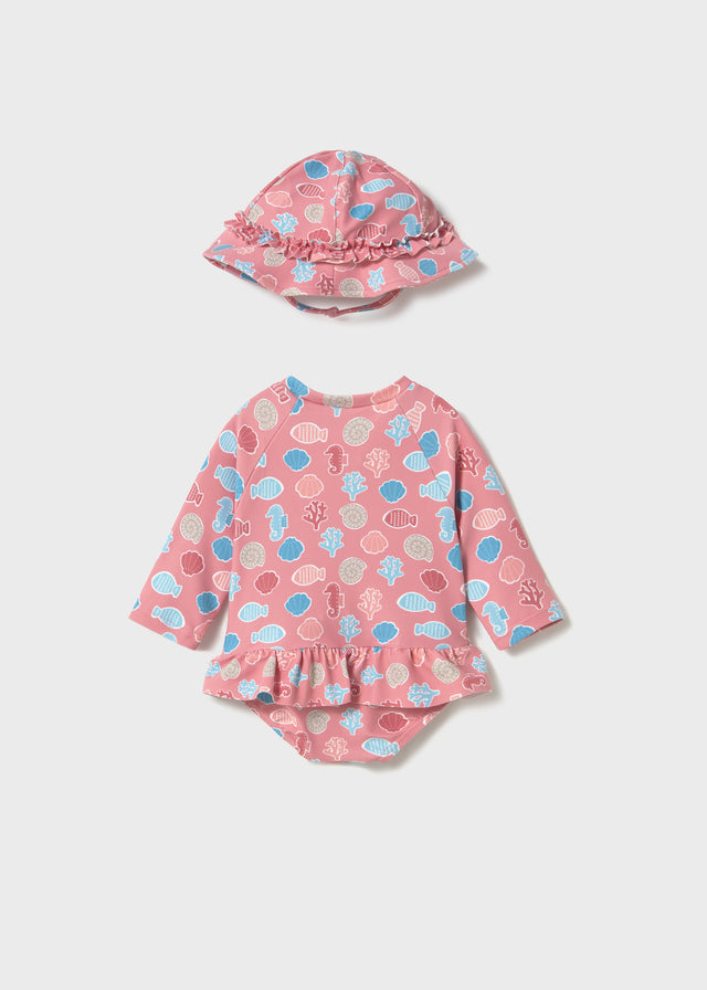 Conjunto baño manga larga bebé