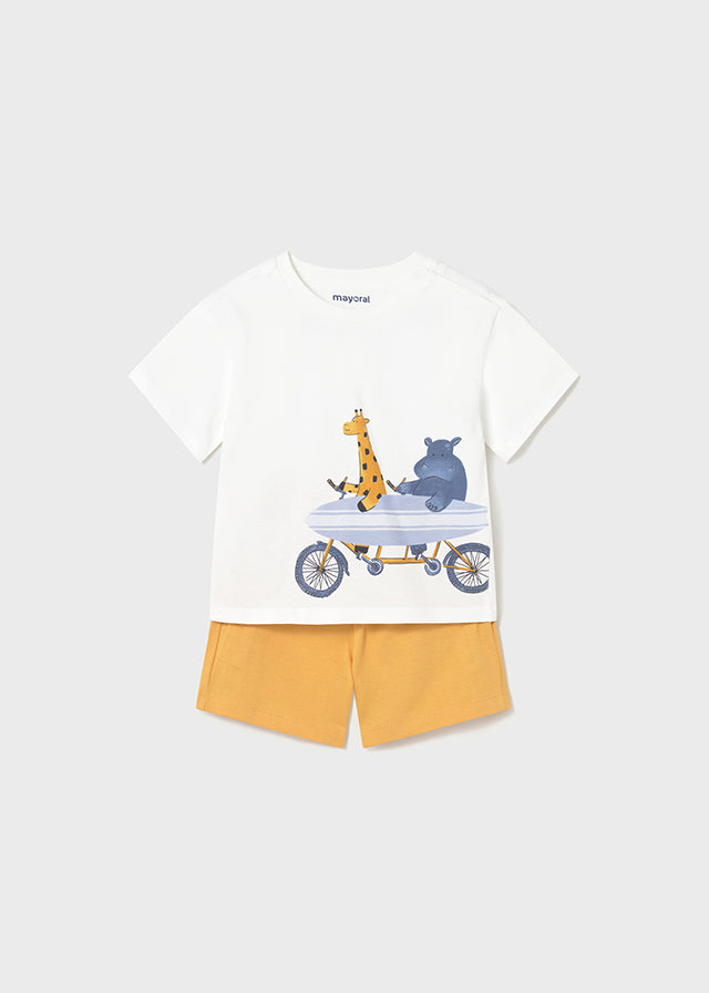 Conjunto bebé camiseta y short