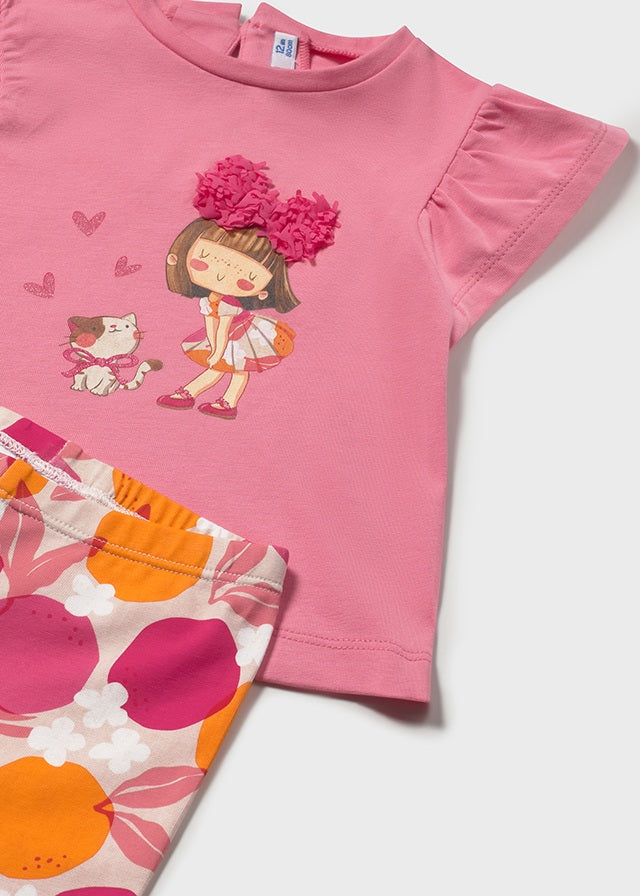 Conjunto leggings pirata y camiseta estampados bebé