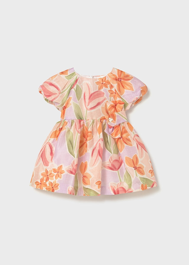 Vestido bebé estampado floral.