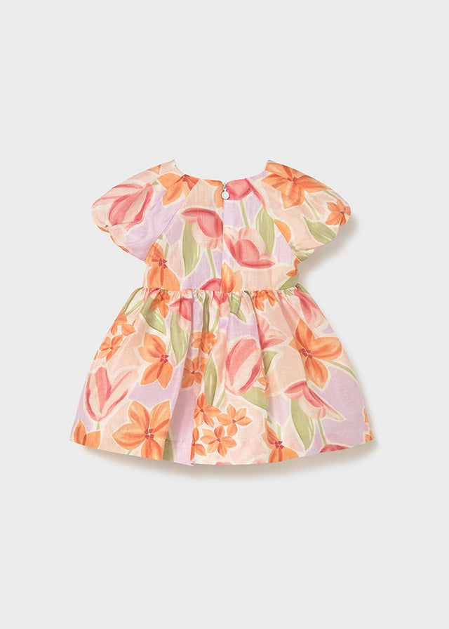 Vestido bebé estampado floral.