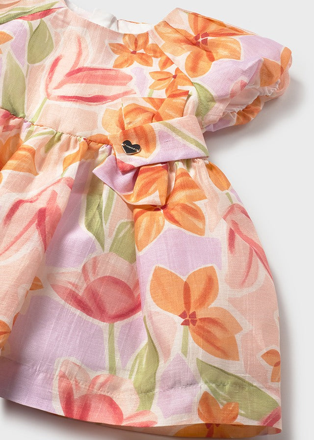 Vestido bebé estampado floral.