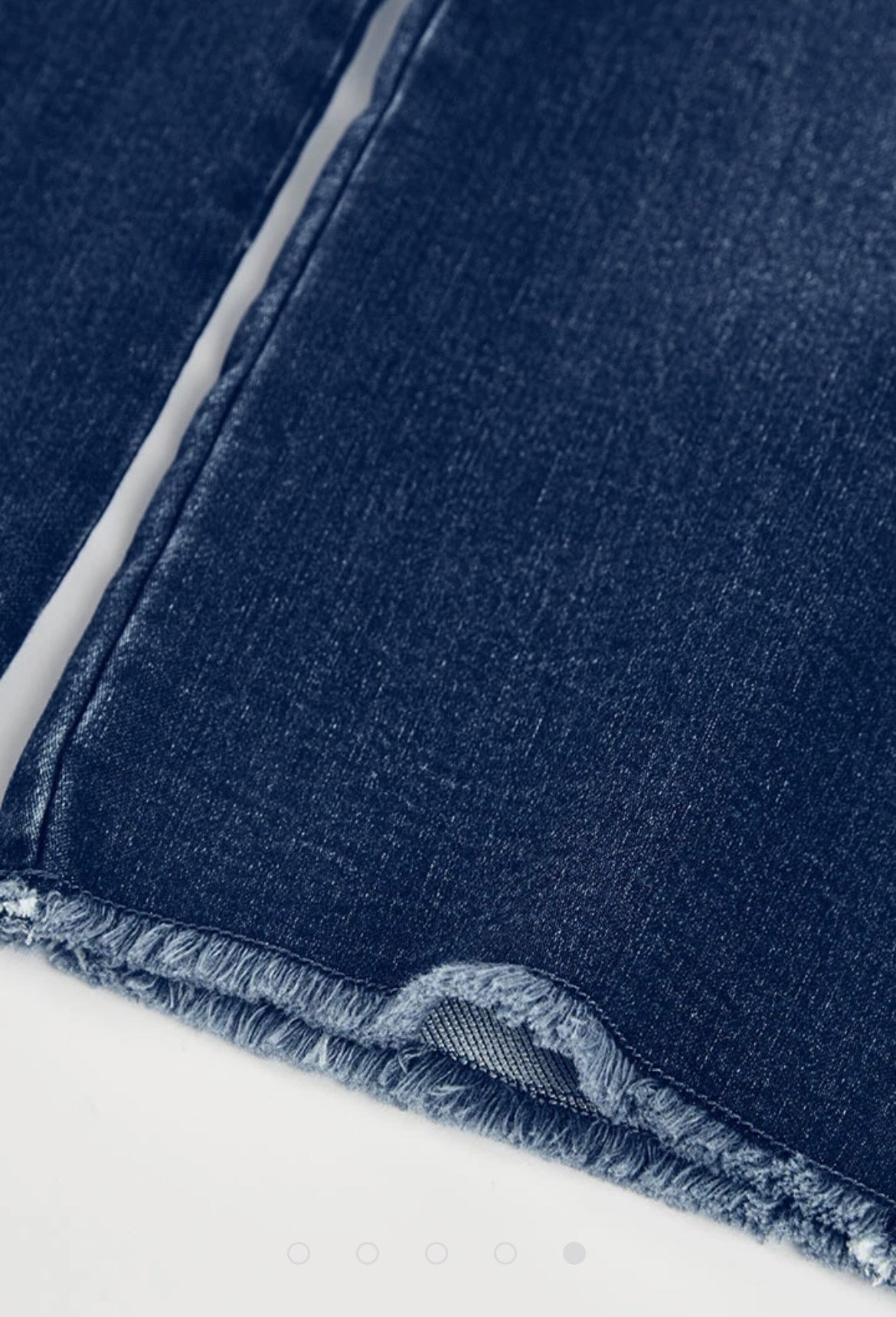 Pantalón niña denim azul bordado