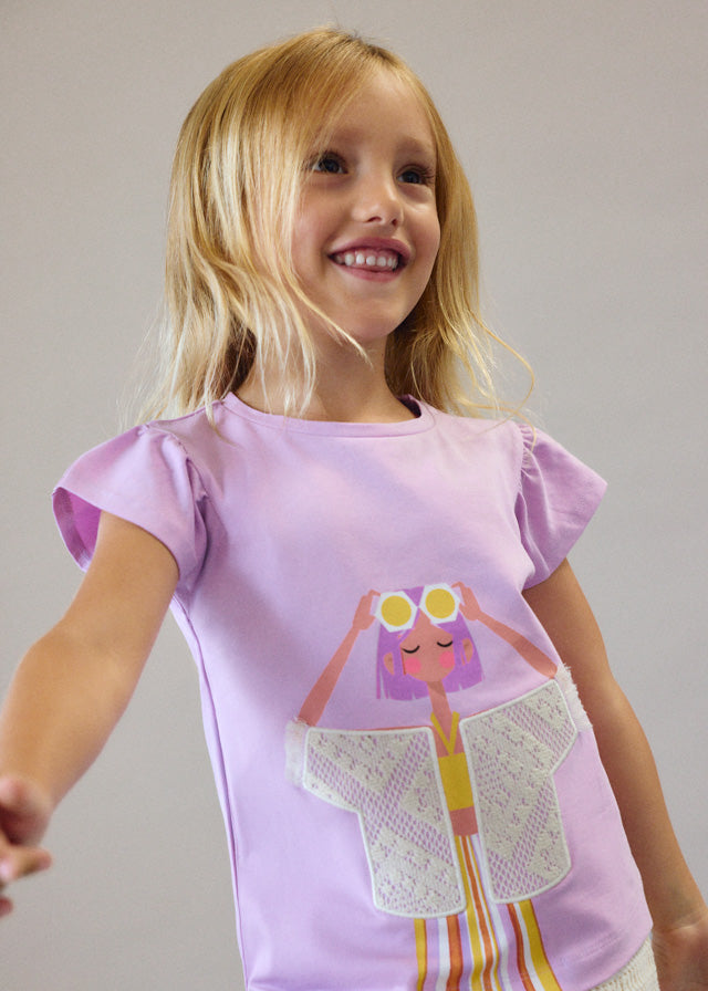 Camiseta manga corta niña