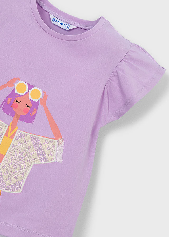 Camiseta manga corta niña