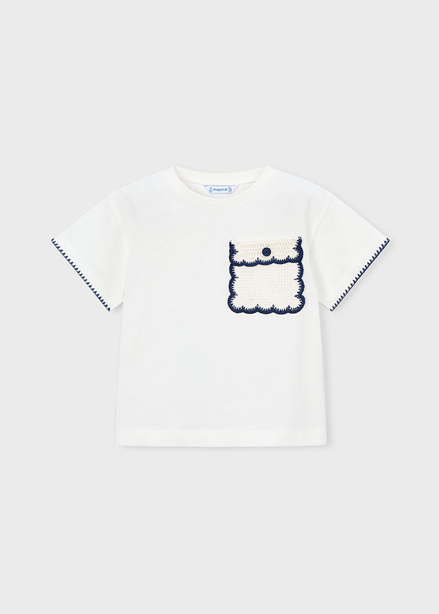 Camiseta manga corta aplique