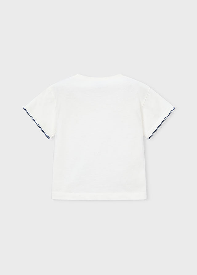 Camiseta manga corta aplique