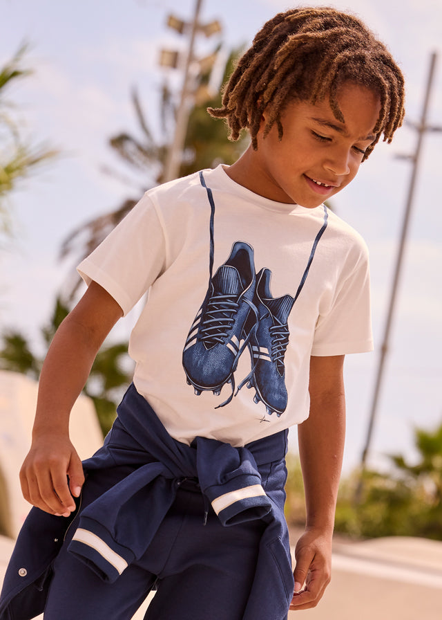 Camiseta manga corta zapatillas