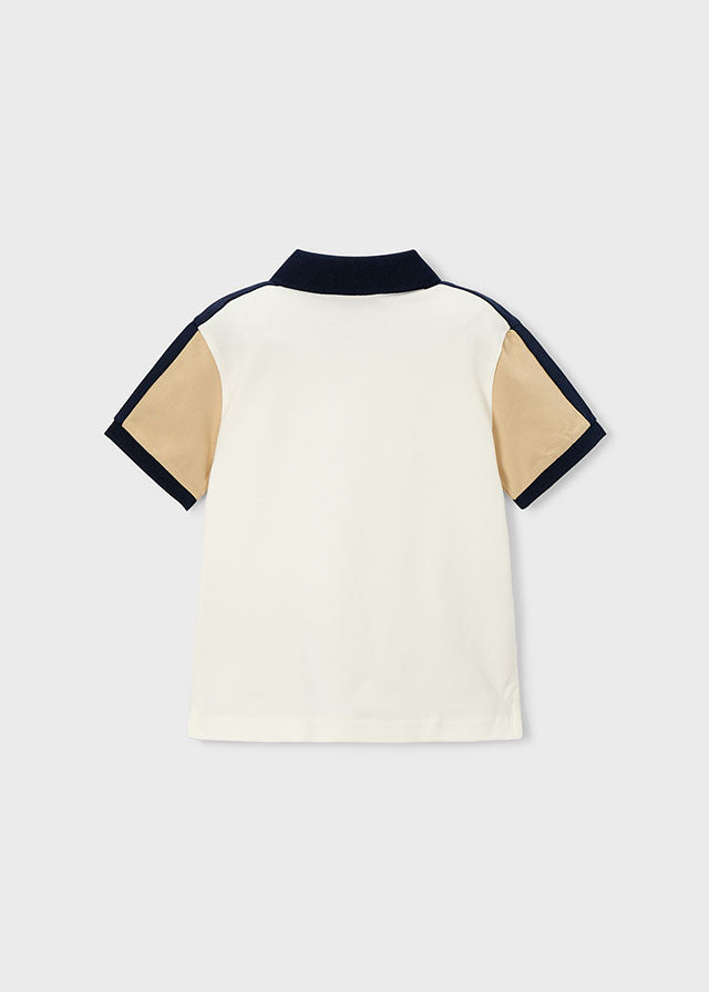 Polo manga corta combinado