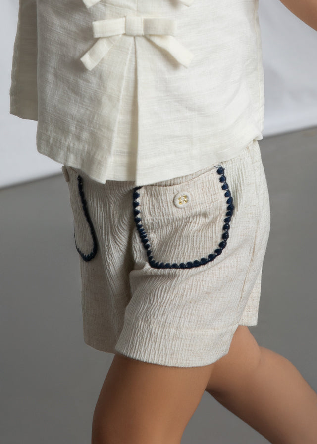 Pantalon corto bolsillos