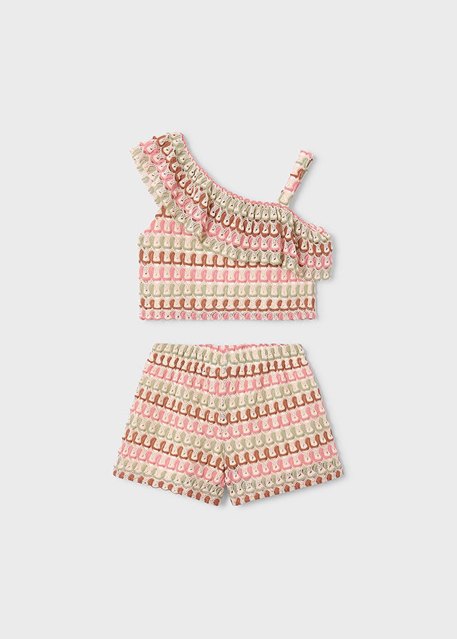 Conjunto short punto fantasia