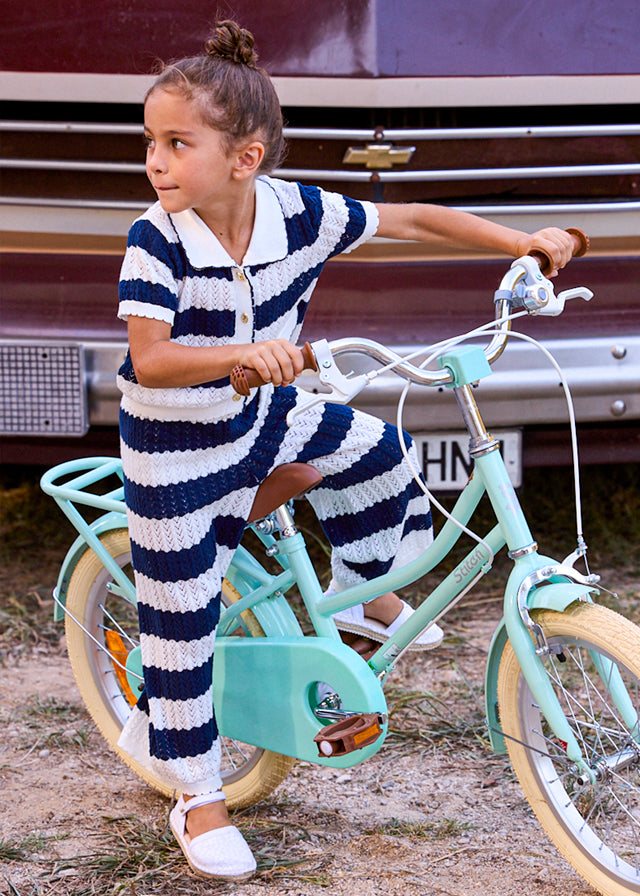 Conjunto pantalon largo tricot