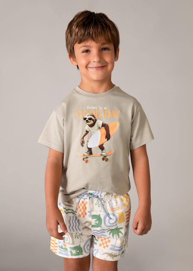 Bañador bermuda estampado niño