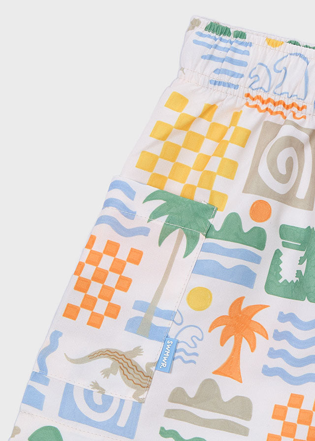 Bañador bermuda estampado niño