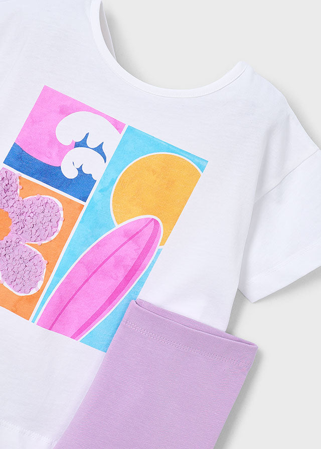 Conjunto leggings corto niña