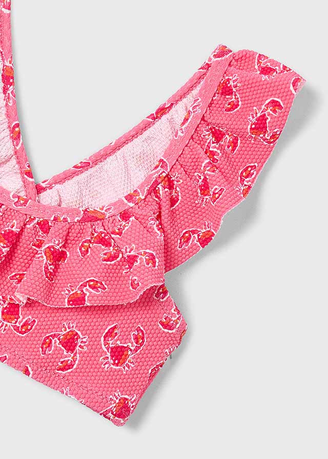 Bikini volantes estampado niña