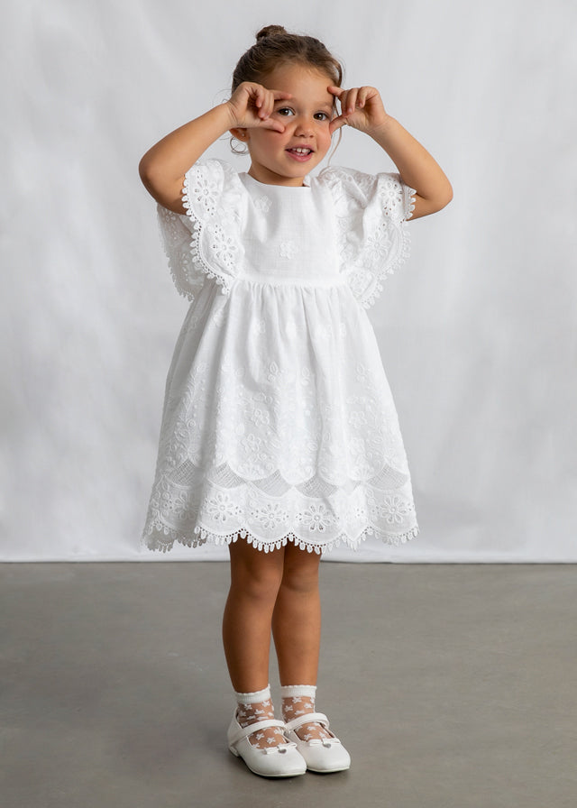Vestido algodon bordado