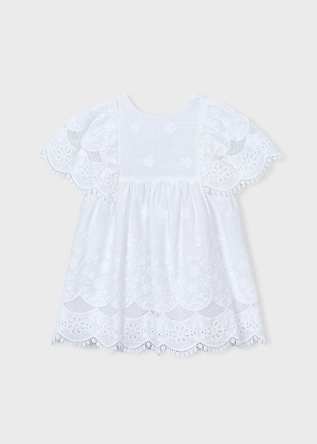 Vestido algodon bordado