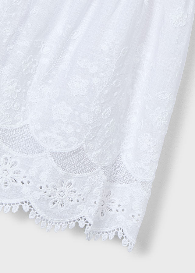 Vestido algodon bordado