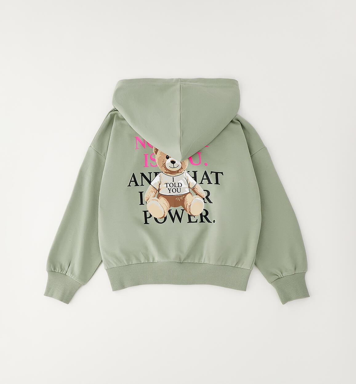 Chaqueta sudadera con capucha y cremallera para chica