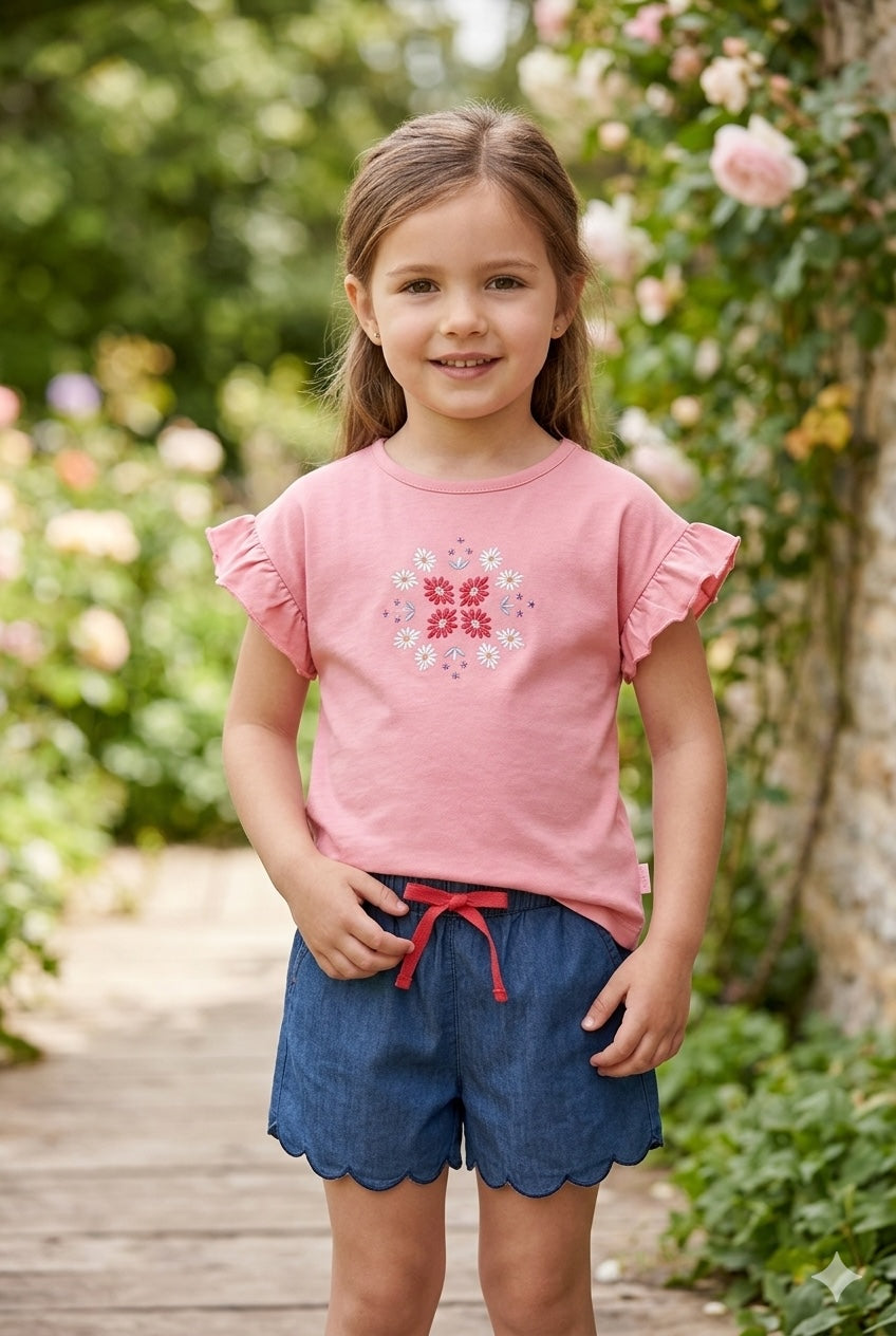 Bermudas denim de niña