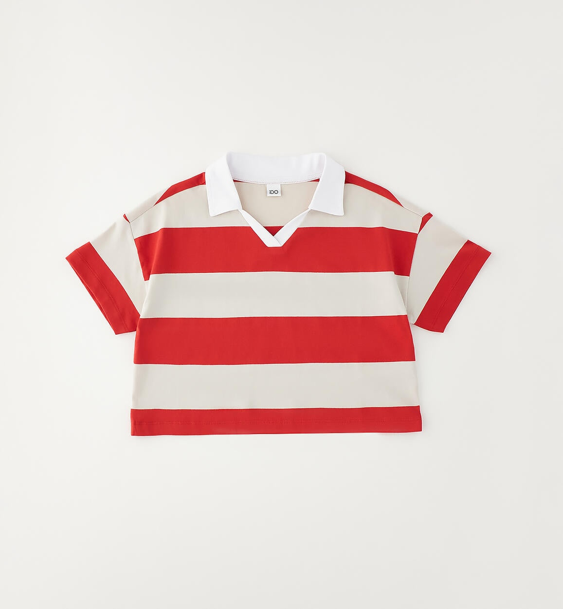 Polo crop de rayas