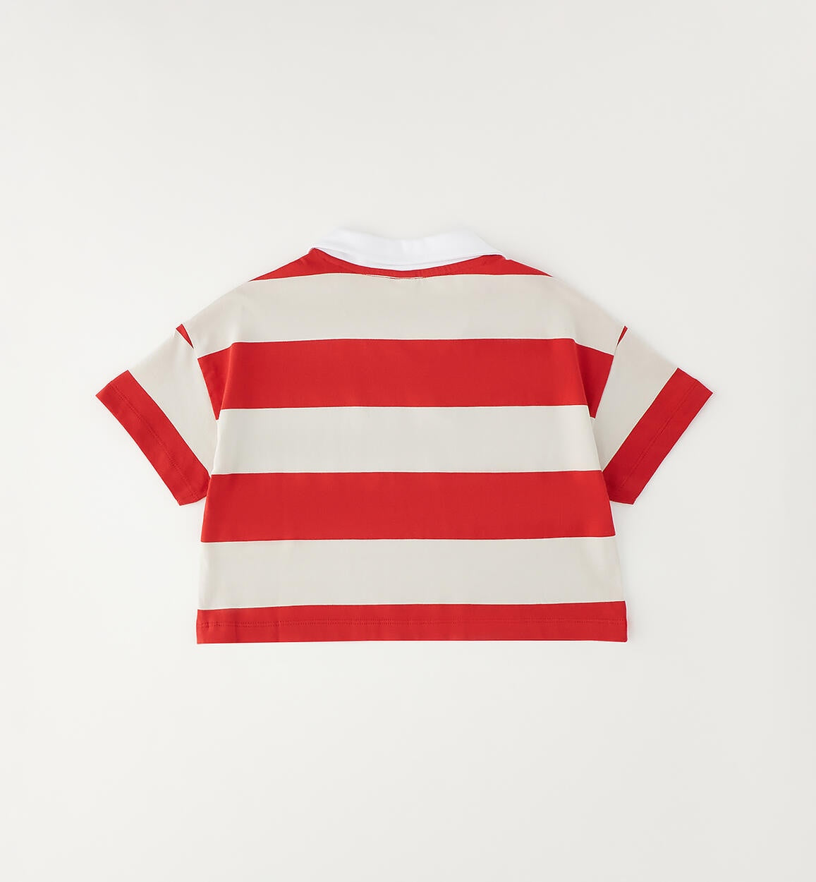 Polo crop de rayas