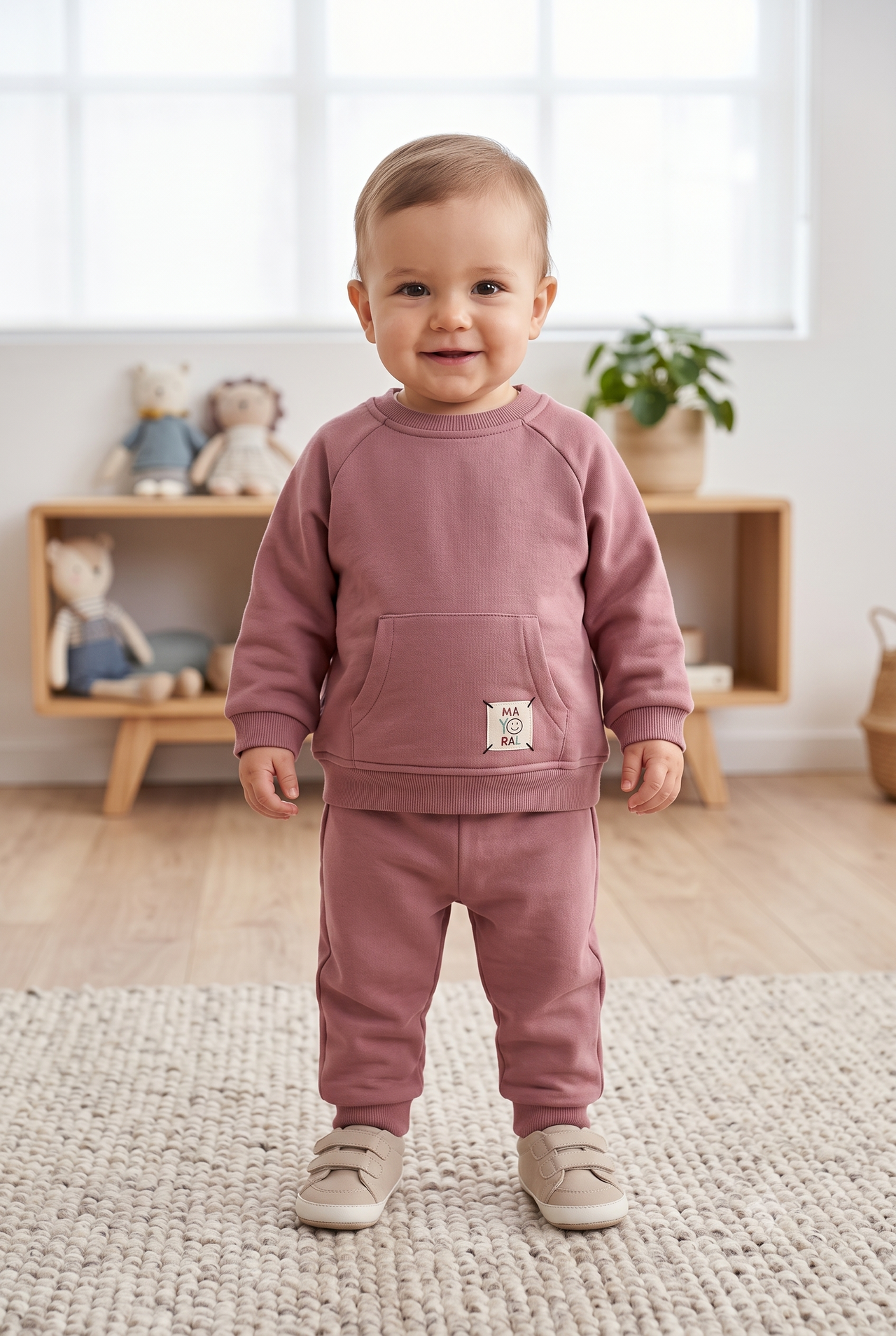 Chandal dos piezas manga larga unisex bebe.