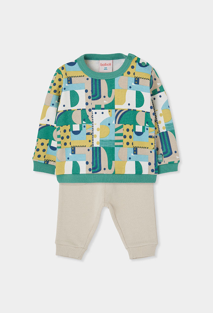 Conjunto punto de bebé niño