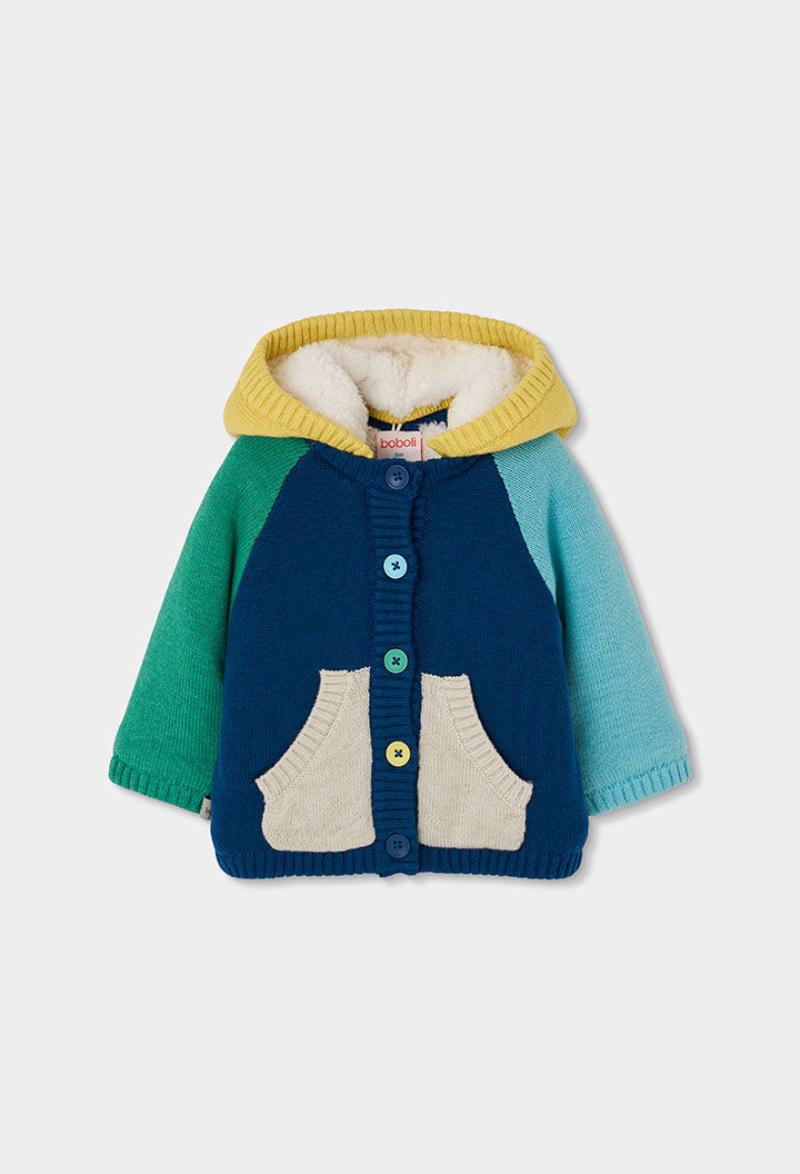 Chaqueta tricotosa de bebé niño