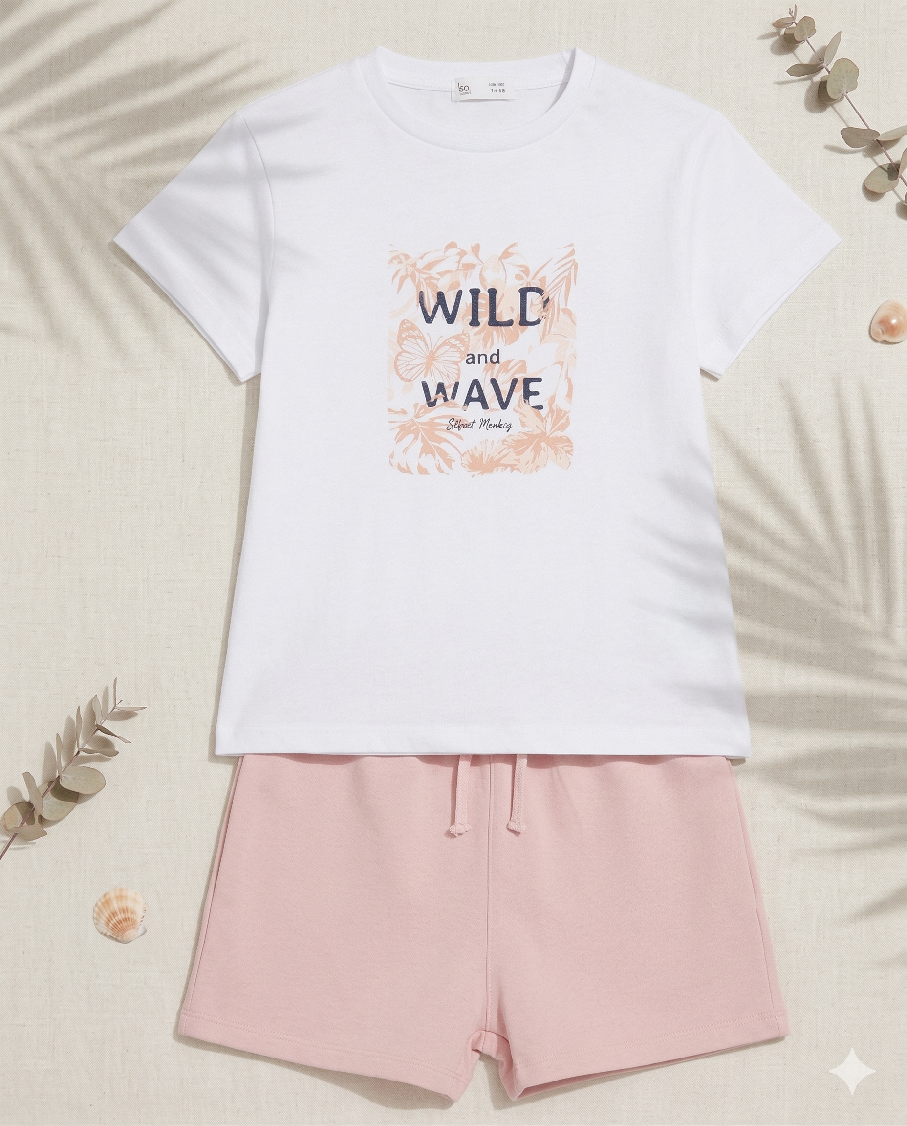 Conjunto camiseta y short niña