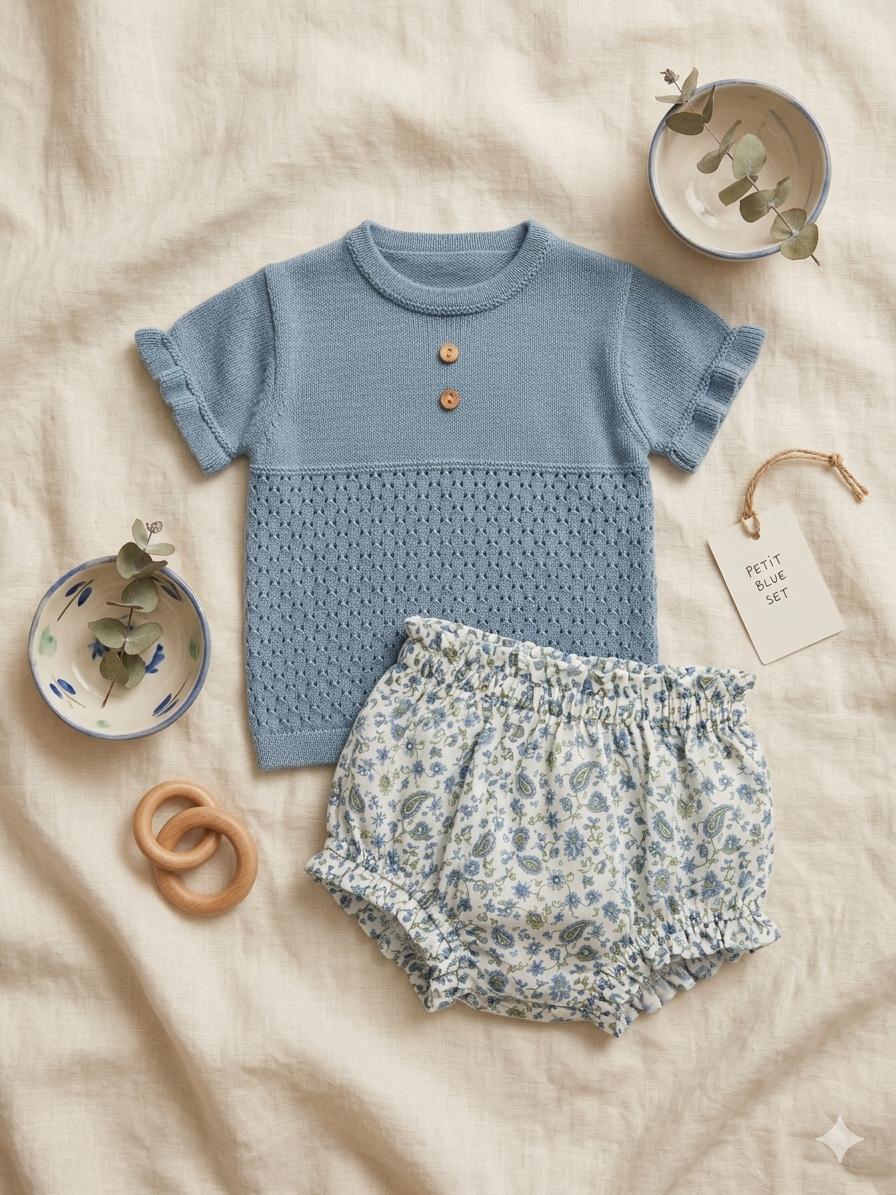 Conjunto jersey y cubrepañal.