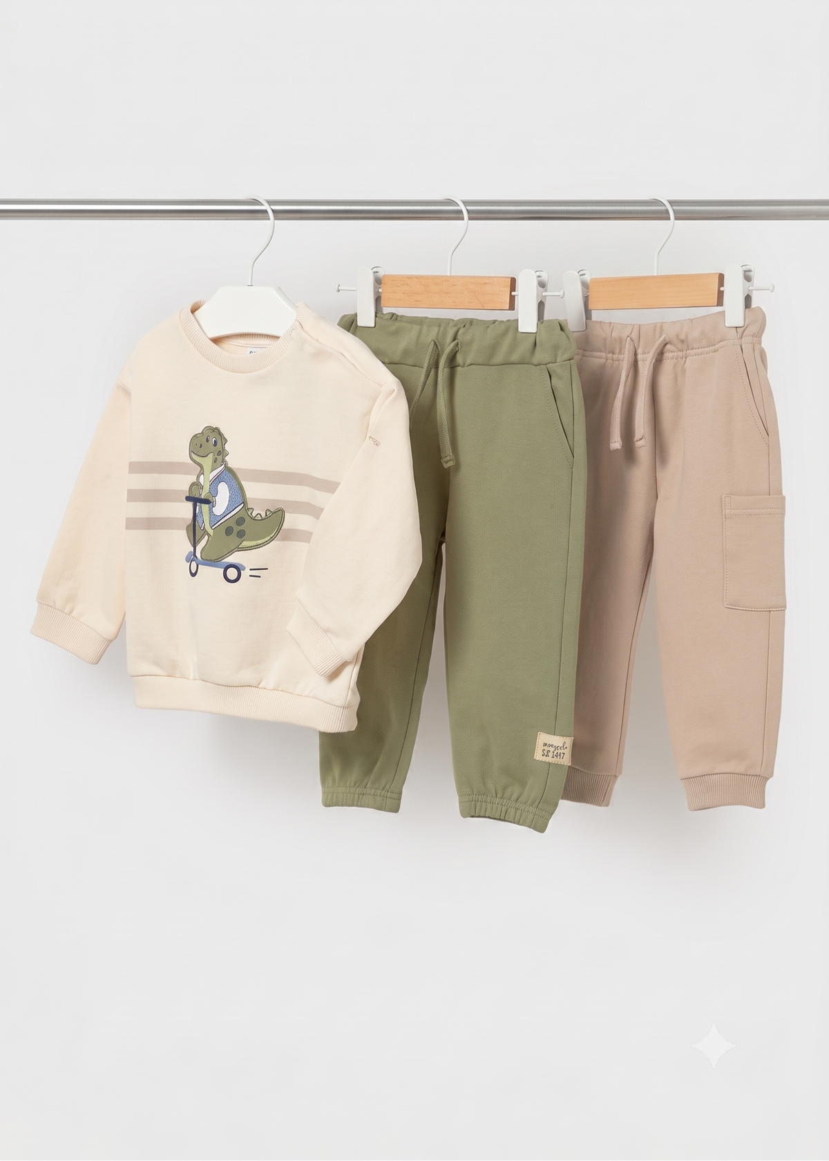 Chandal 3 piezas dinosaurio bebé