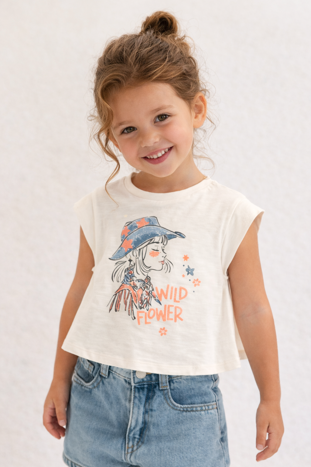 Camiseta manga corta Hueso