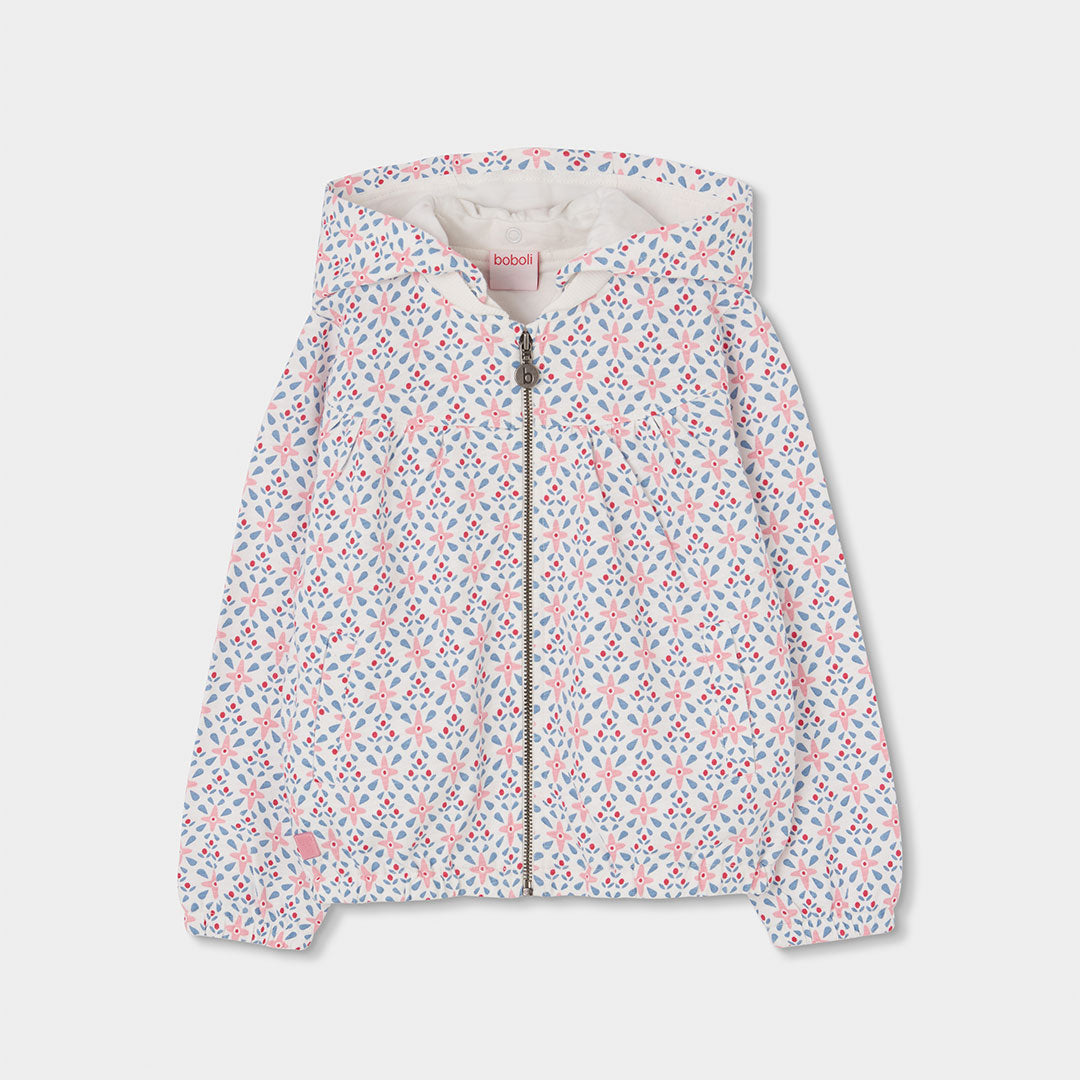 Chaqueta felpa estrellas de niña