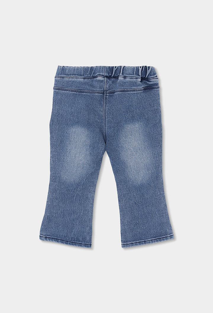Pantalón denim punto de niña
