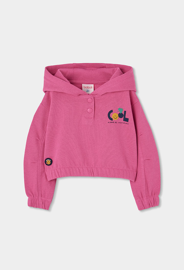 Sudadera felpa con capucha de niña
