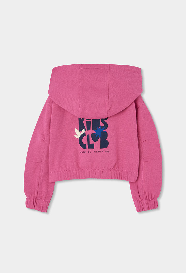 Sudadera felpa con capucha de niña