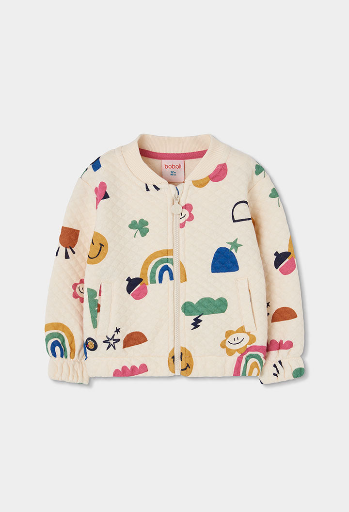 Chaqueta punto acolchado de niña