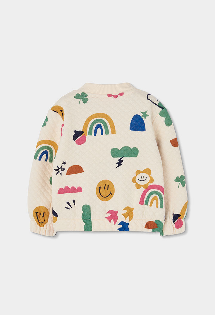 Chaqueta punto acolchado de niña