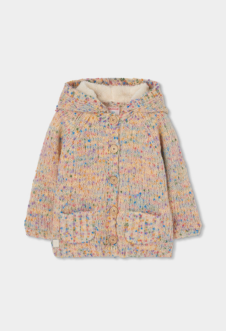 Chaqueta tricotosa de niña