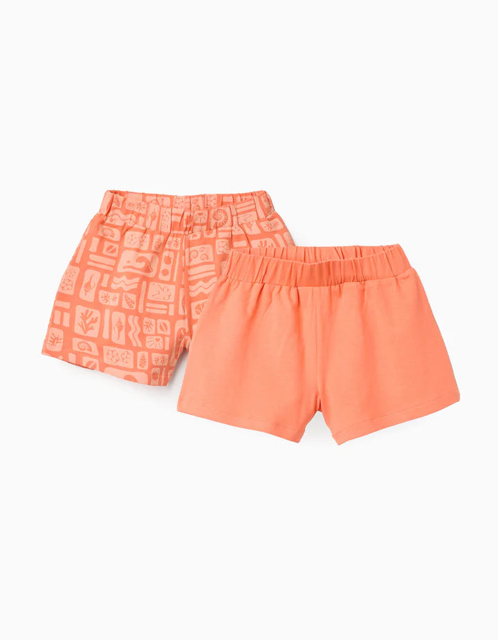 Pack 2 Shorts algodón niña
