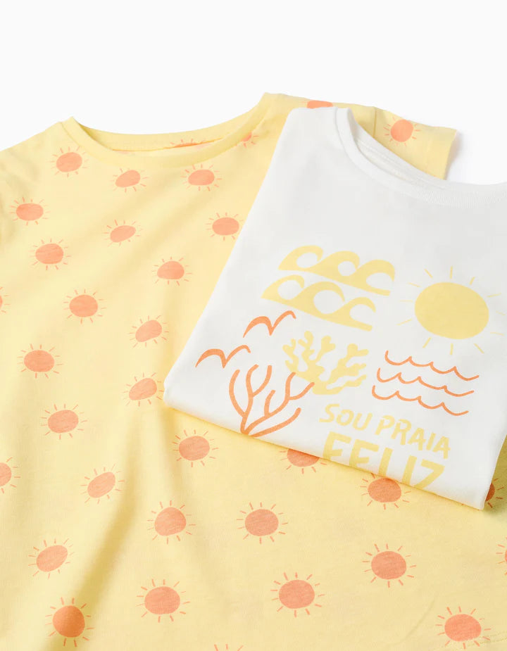 Pack 2 camisetas manga corta niña