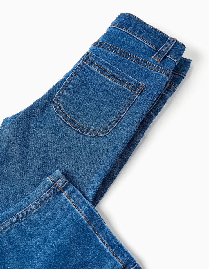 Pantalón vaquero de punto niña