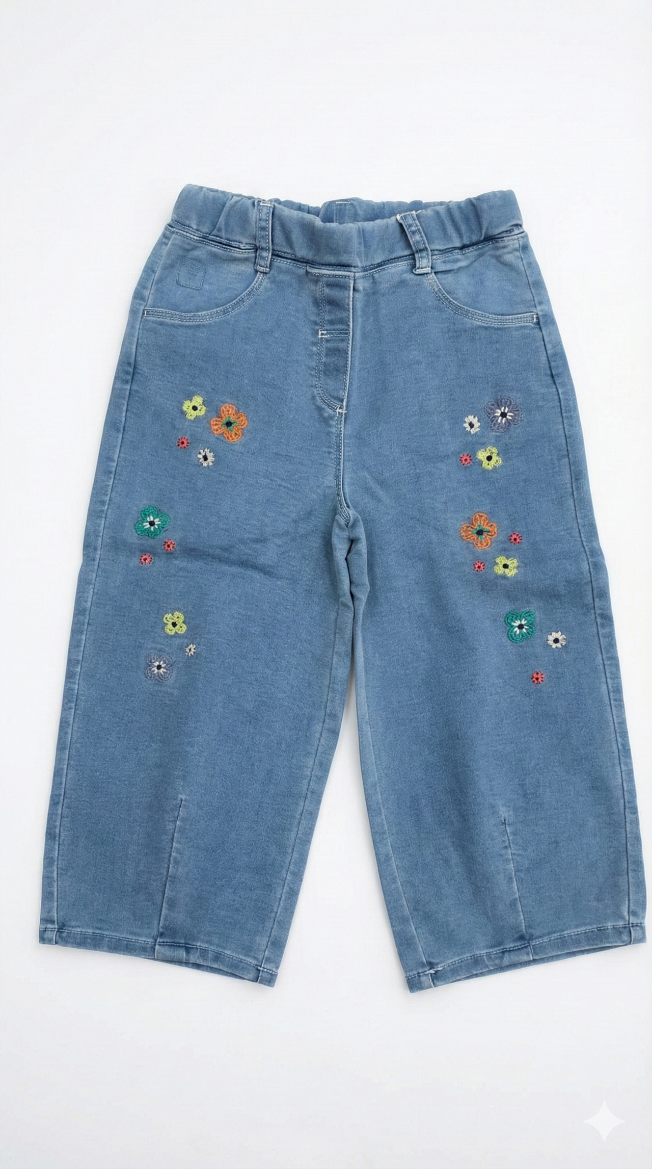 Pantalón denim punto de niña