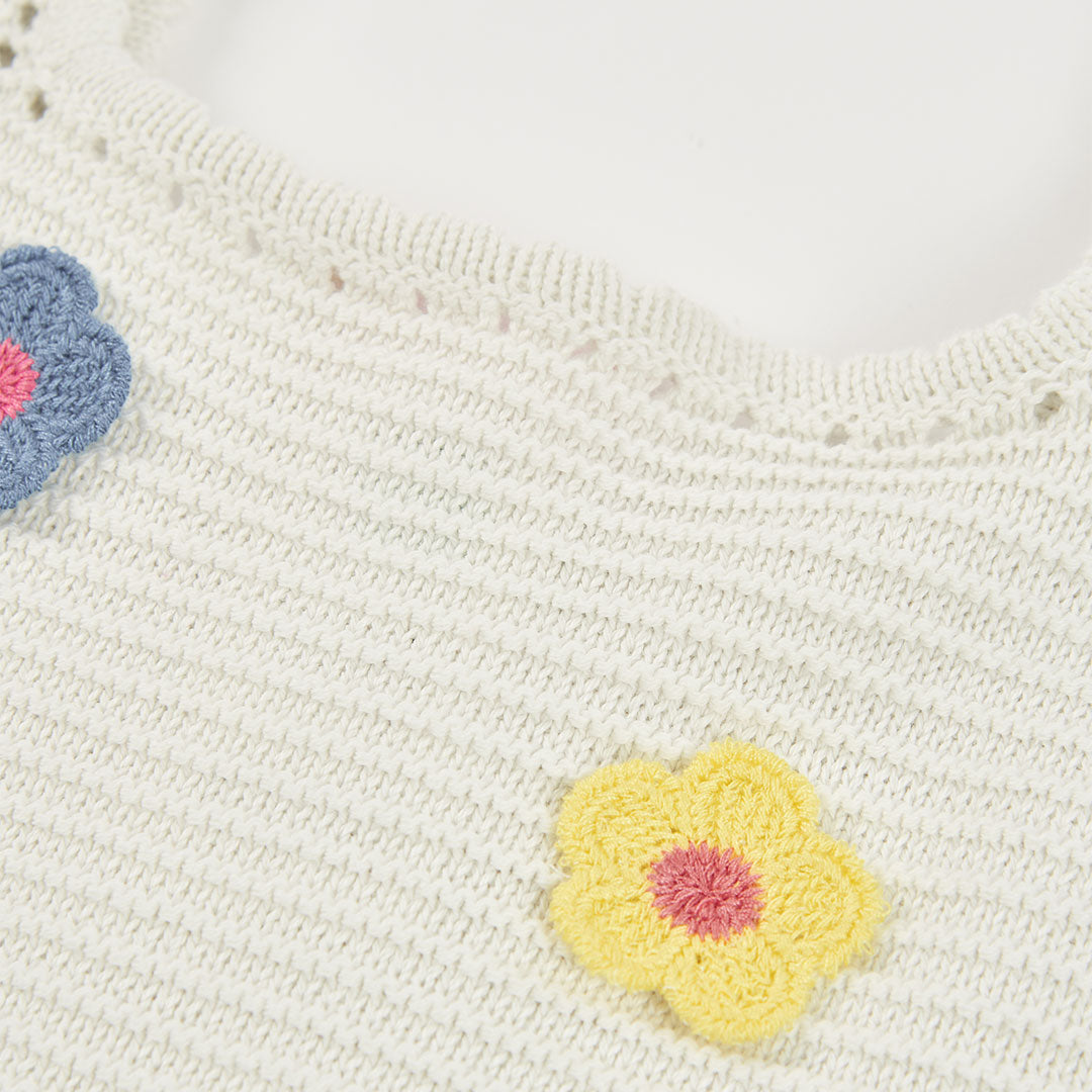 Top tricotosa de niña