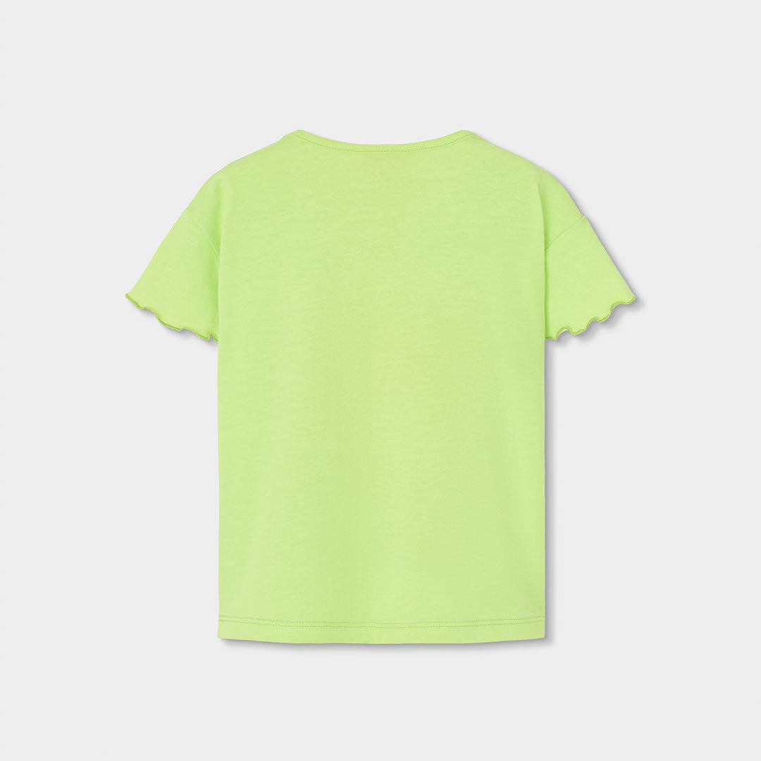 Camiseta punto manga corta de niña
